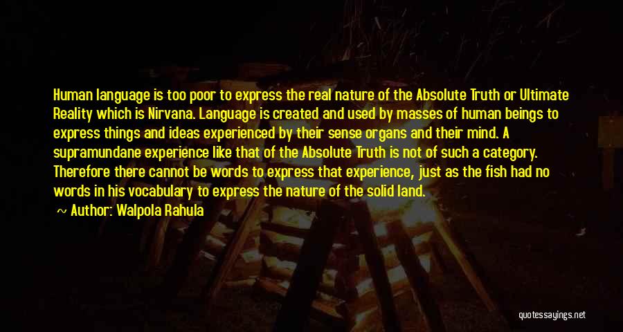 Cannot Express Quotes By Walpola Rahula