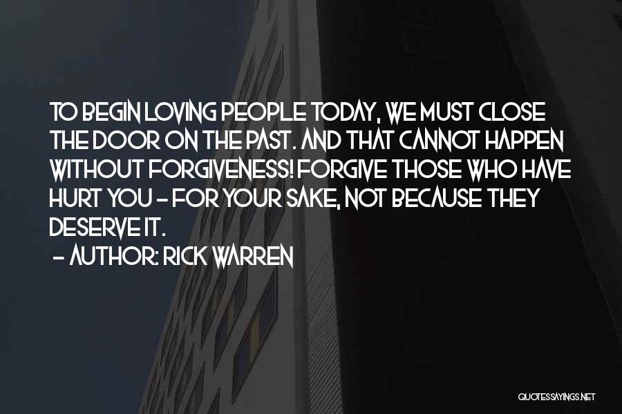 Cannot Forgive You Quotes By Rick Warren