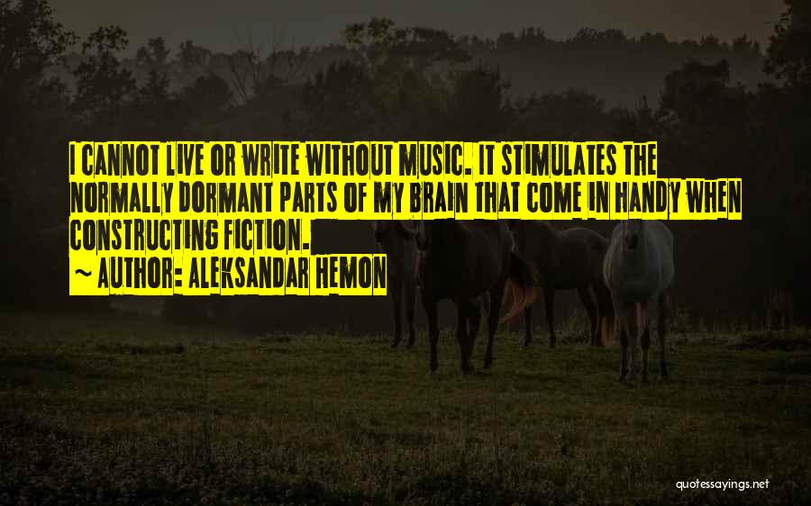 Cannot Live Without Music Quotes By Aleksandar Hemon