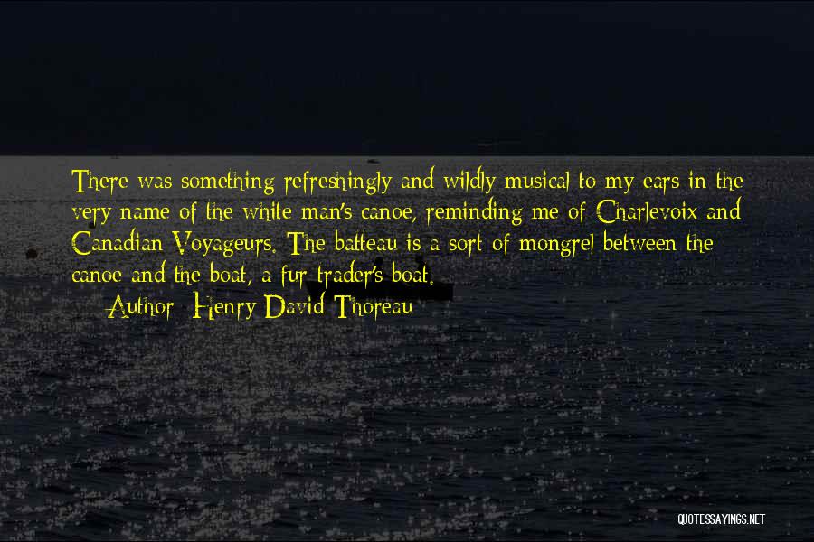 Canoe Quotes By Henry David Thoreau