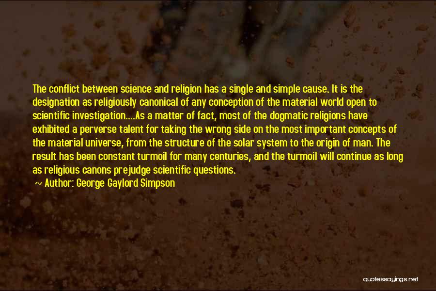 Canonical Quotes By George Gaylord Simpson