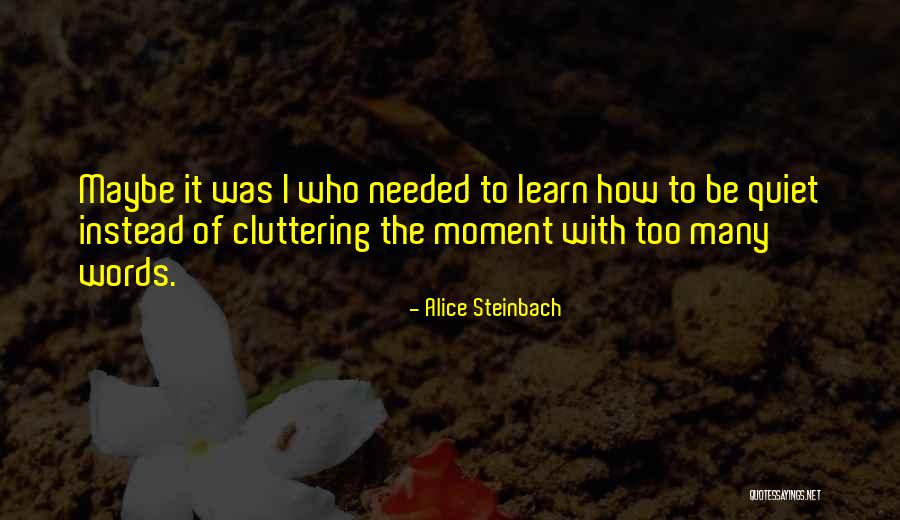 Cansativo Quotes By Alice Steinbach Cansativo Quotes By Alice Steinbach