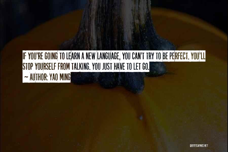 Can't Be Perfect Quotes By Yao Ming