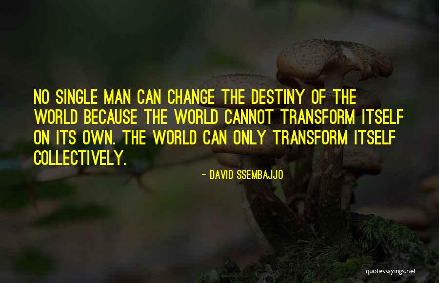 Can't Change Destiny Quotes By David Ssembajjo