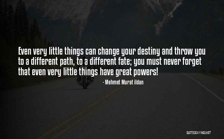 Can't Change Destiny Quotes By Mehmet Murat Ildan