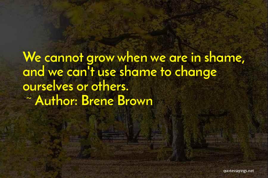 Can't Change Others Quotes By Brene Brown