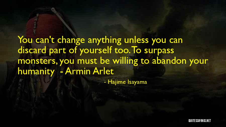 Can't Change Quotes By Hajime Isayama