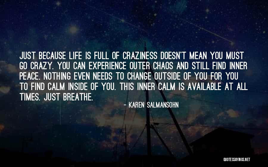 Can't Change Quotes By Karen Salmansohn