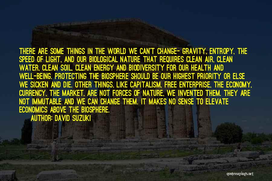 Can't Change The World Quotes By David Suzuki