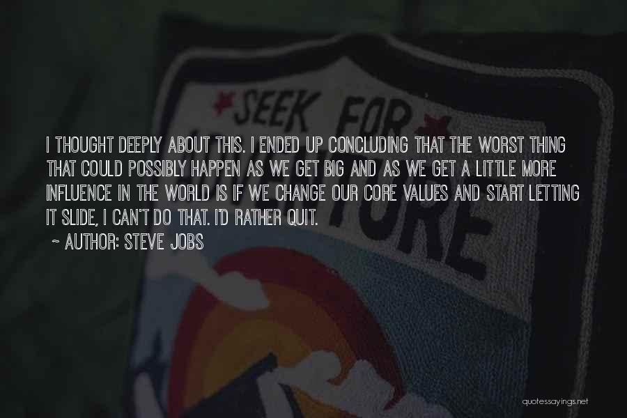 Can't Change The World Quotes By Steve Jobs