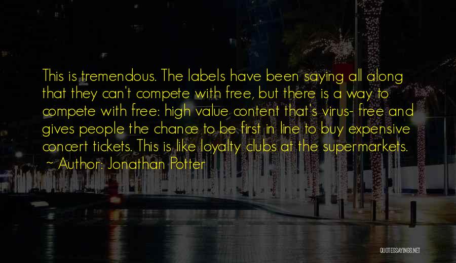 Can't Compete Quotes By Jonathan Potter