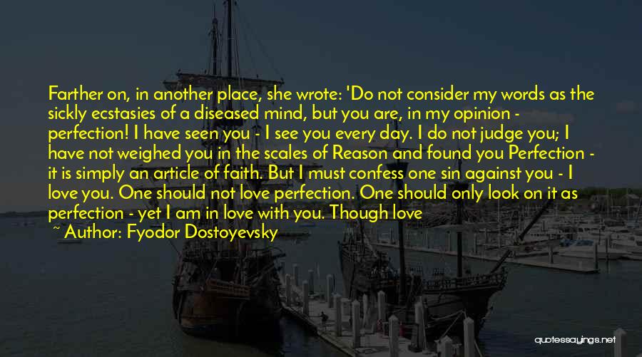 Can't Confess Love Quotes By Fyodor Dostoyevsky