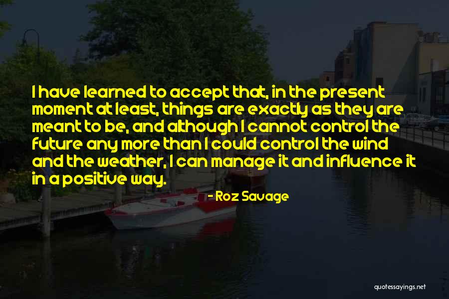 Can't Control The Future Quotes By Roz Savage