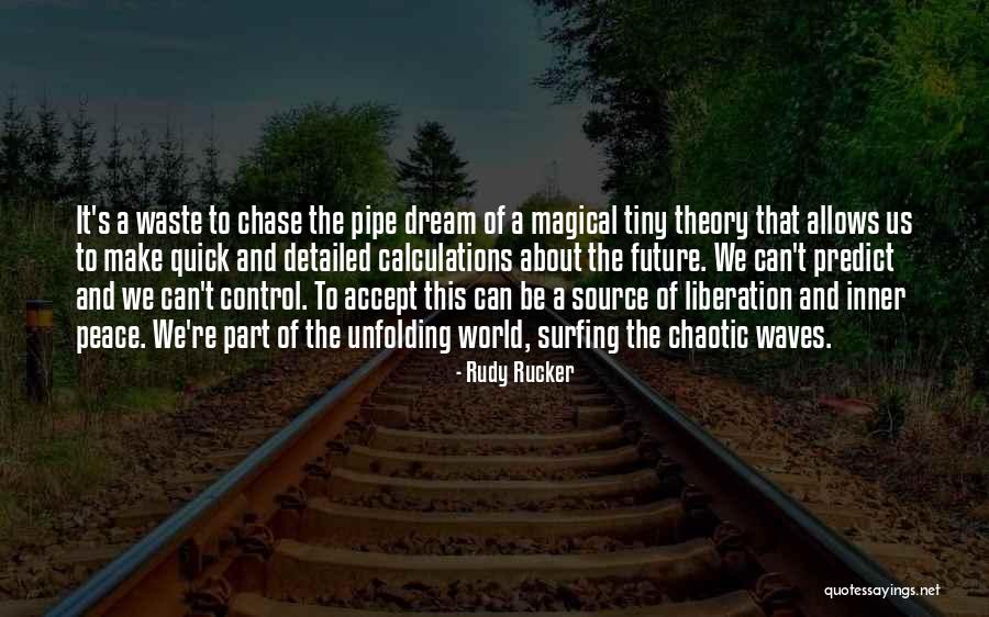 Can't Control The Future Quotes By Rudy Rucker