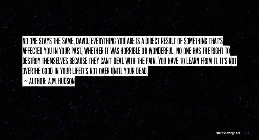 Can't Deal With Life Quotes By A.M. Hudson