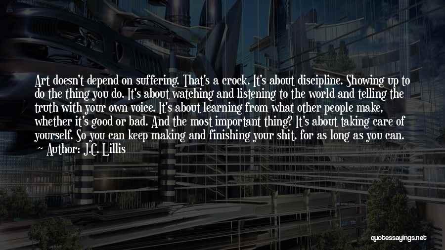 Can't Depend On You Quotes By J.C. Lillis