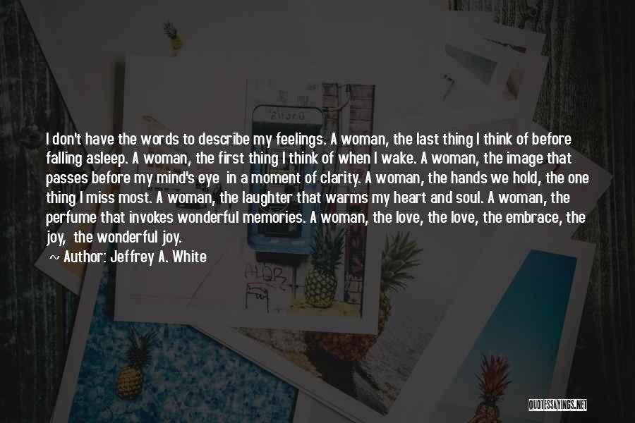 Can't Describe My Feelings Quotes By Jeffrey A. White