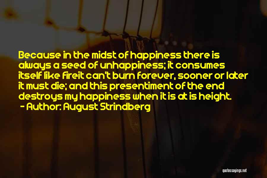 Can't Die Quotes By August Strindberg