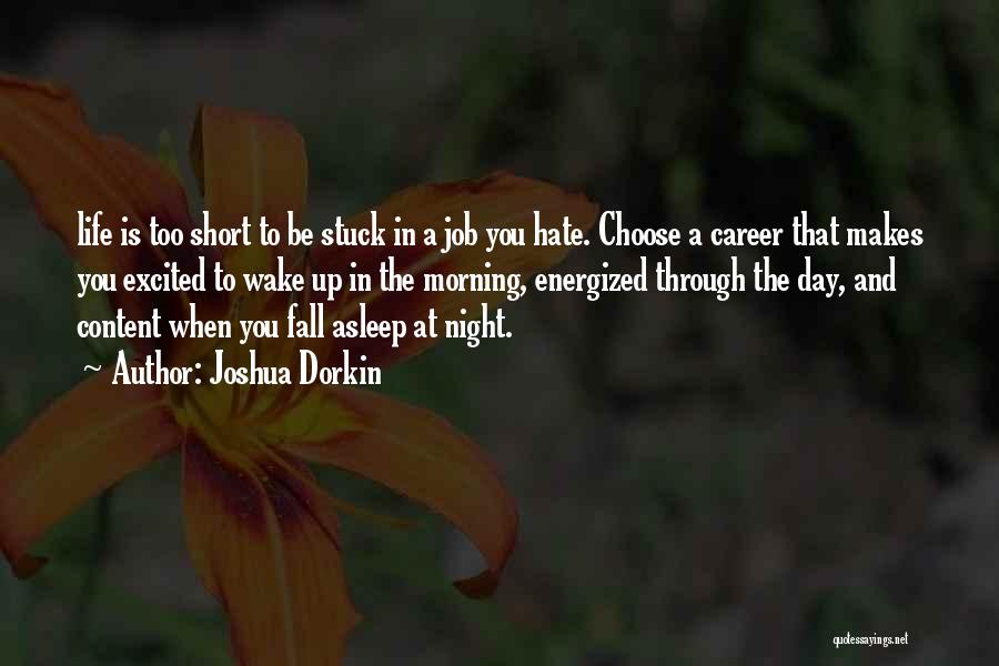 Can't Fall Asleep At Night Quotes By Joshua Dorkin