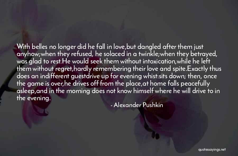 Can't Fall Asleep Love Quotes By Alexander Pushkin