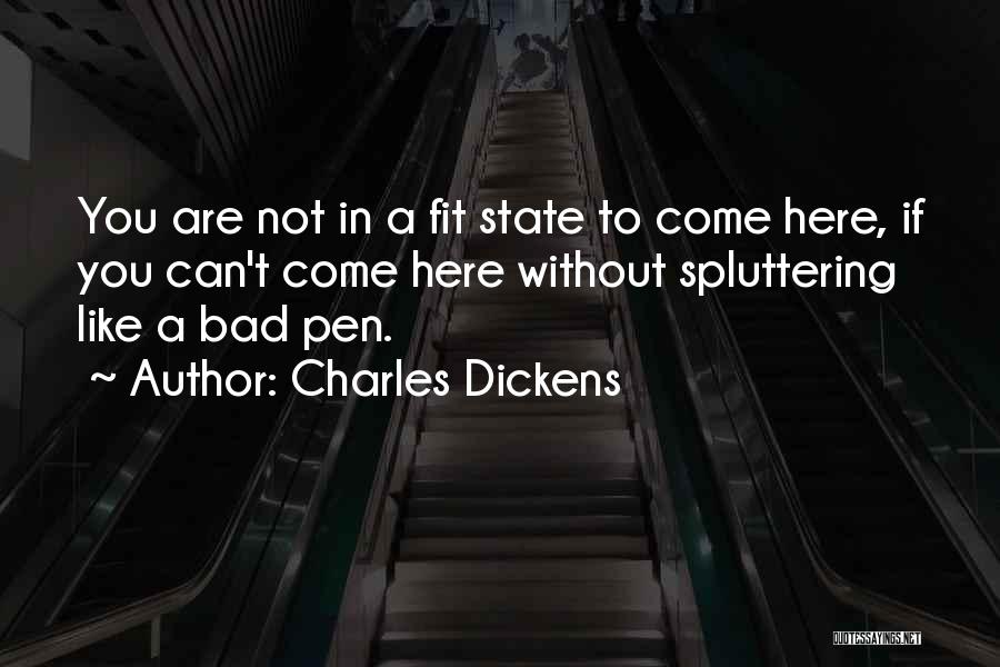 Can't Fit In Quotes By Charles Dickens