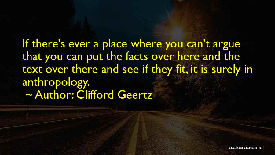 Can't Fit In Quotes By Clifford Geertz
