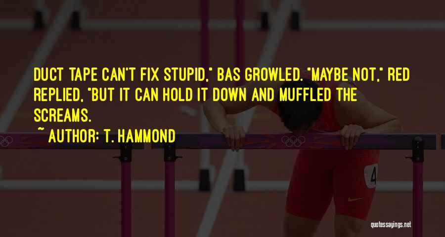 Can't Fix Stupid Quotes By T. Hammond