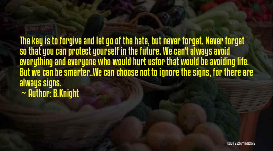 Can't Forgive Quotes By B.Knight