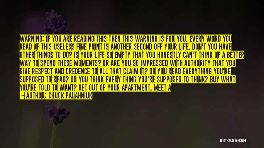 Can't Get Everything You Want Quotes By Chuck Palahniuk