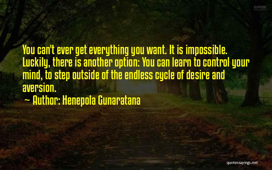 Can't Get Everything You Want Quotes By Henepola Gunaratana