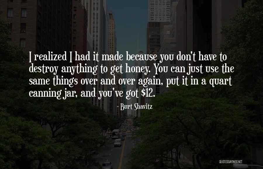 Can't Get Over Things Quotes By Burt Shavitz