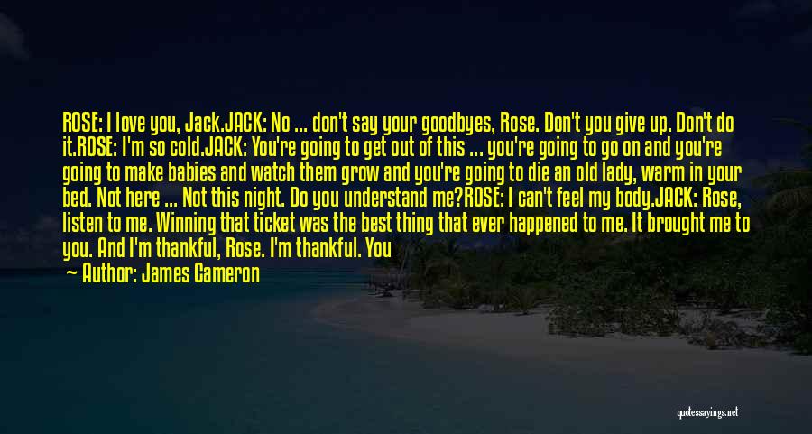 Can't Give Up Now Quotes By James Cameron