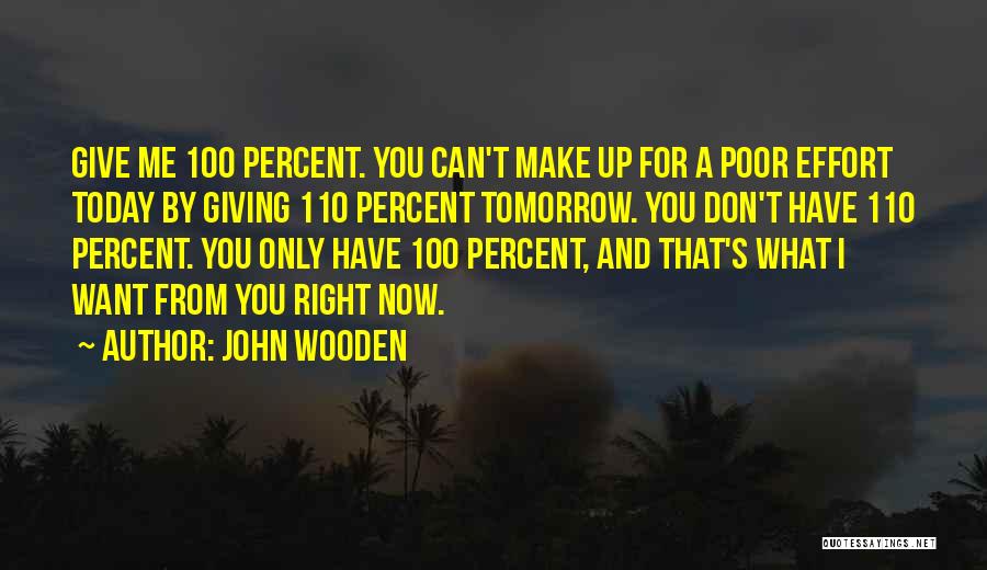 Can't Give Up Now Quotes By John Wooden