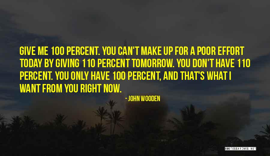 Can't Give Up Now Quotes By John Wooden