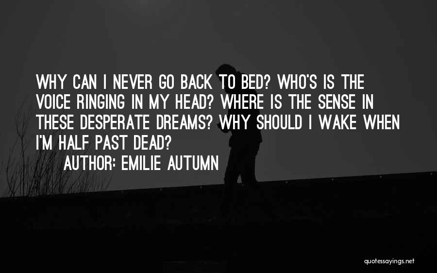 Can't Go Back To The Past Quotes By Emilie Autumn