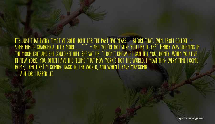 Can't Go Back To The Past Quotes By Harper Lee