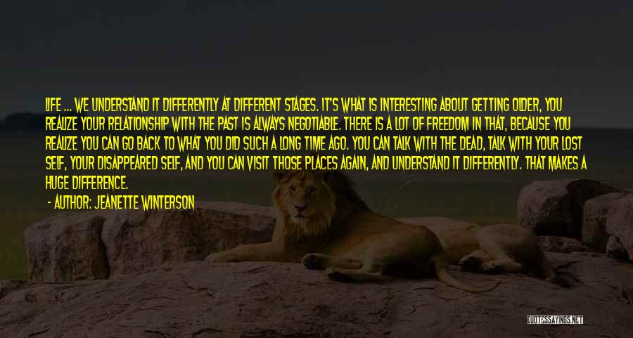 Can't Go Back To The Past Quotes By Jeanette Winterson