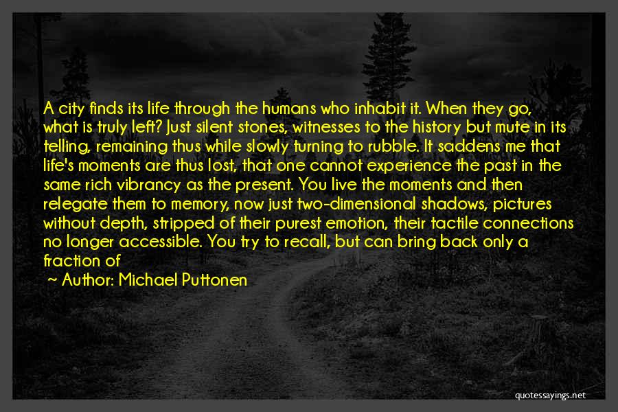 Can't Go Back To The Past Quotes By Michael Puttonen