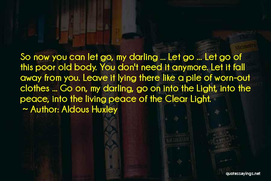 Can't Go On Anymore Quotes By Aldous Huxley