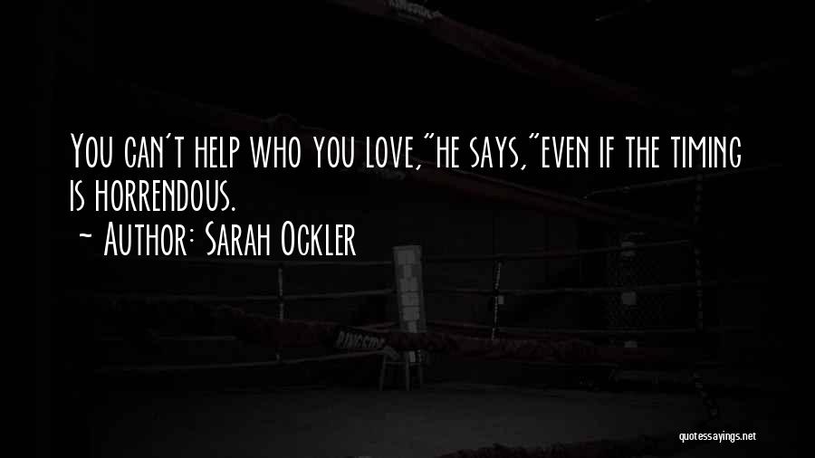 Can't Help You Love Quotes By Sarah Ockler