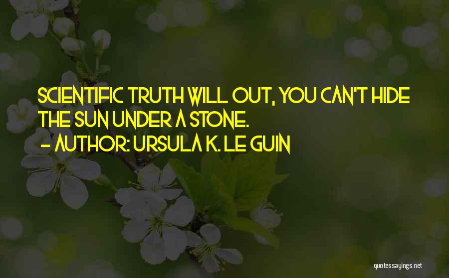 Can't Hide The Truth Quotes By Ursula K. Le Guin