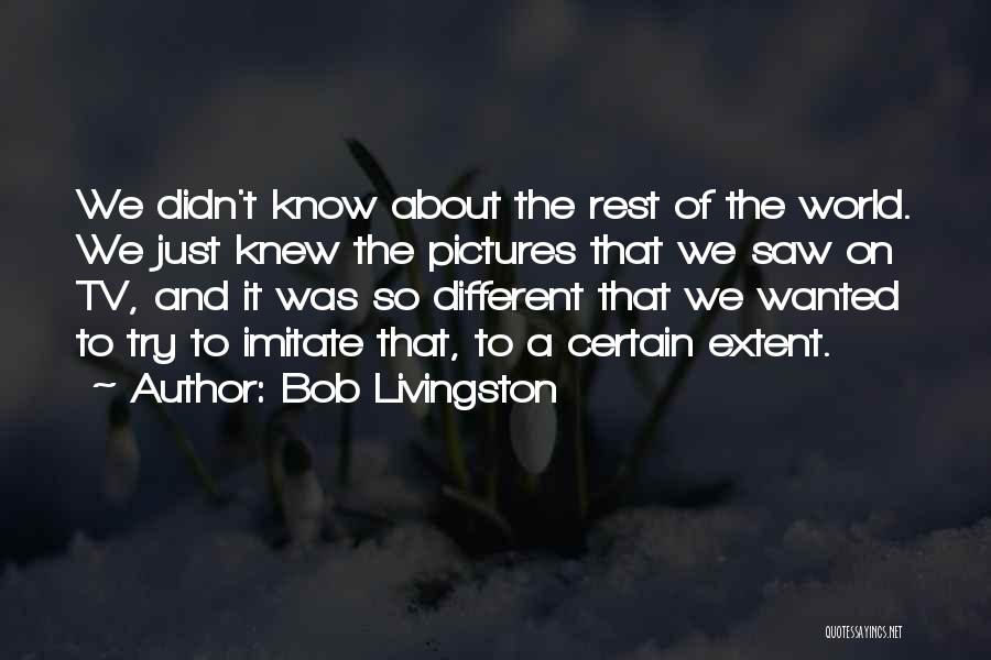 Can't Imitate Me Quotes By Bob Livingston