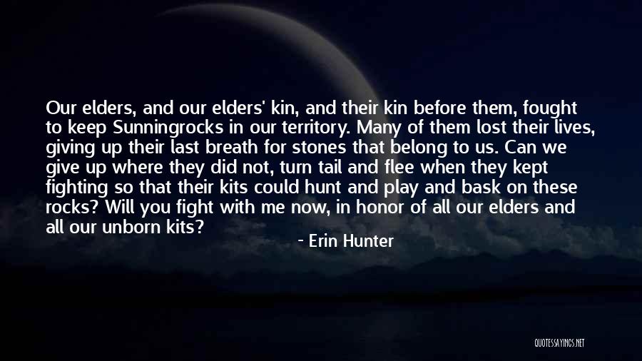 Can't Keep Fighting Quotes By Erin Hunter