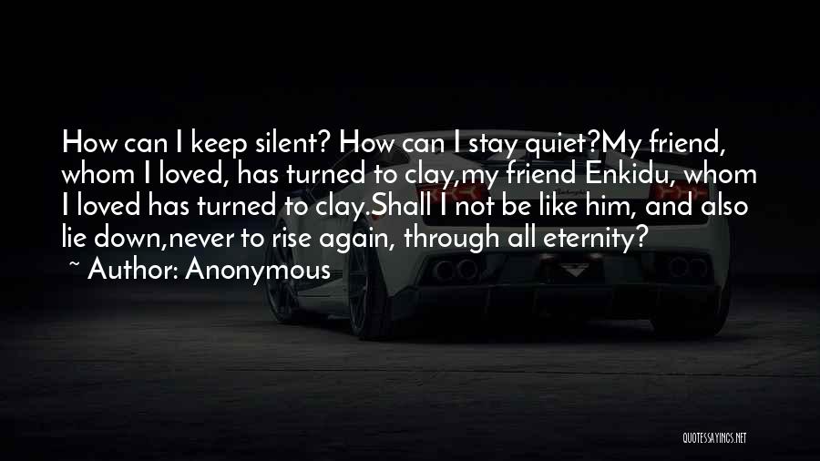 Can't Keep Quiet Quotes By Anonymous