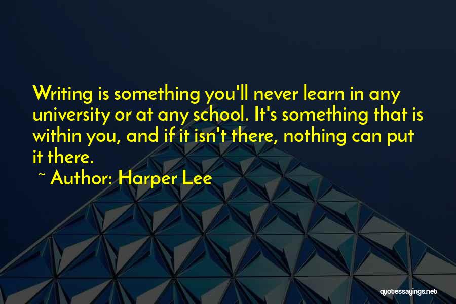 Can't Learn Quotes By Harper Lee