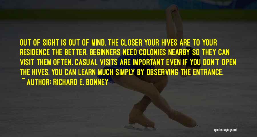 Can't Learn Quotes By Richard E. Bonney