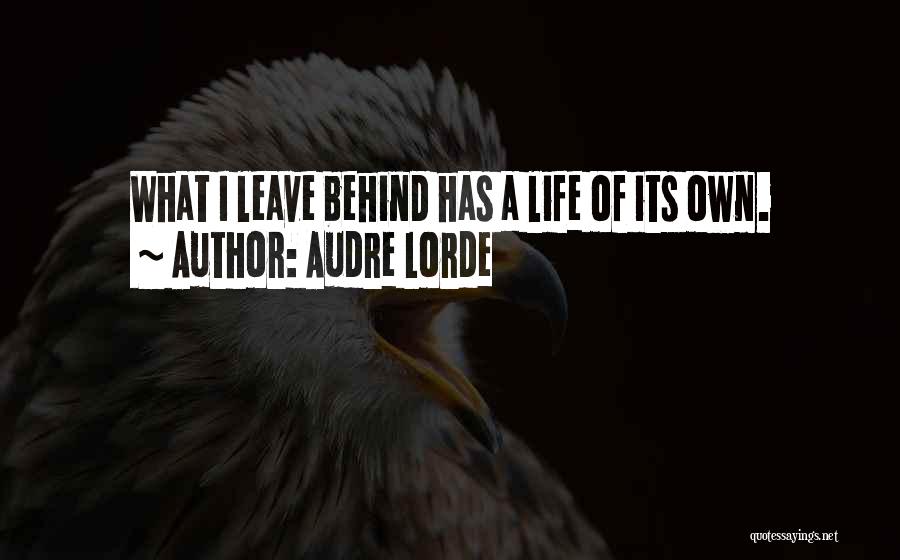 Can't Leave The Past Behind Quotes By Audre Lorde