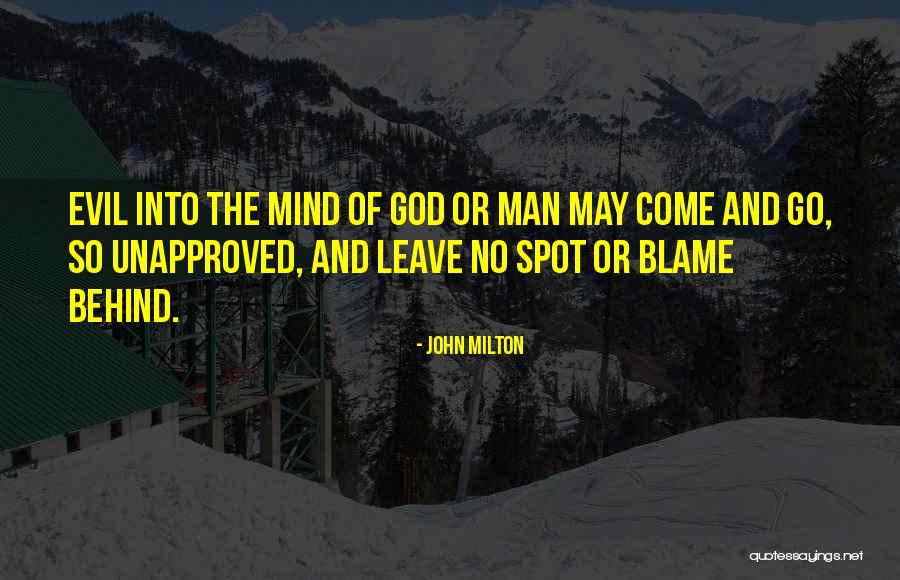 Can't Leave The Past Behind Quotes By John Milton