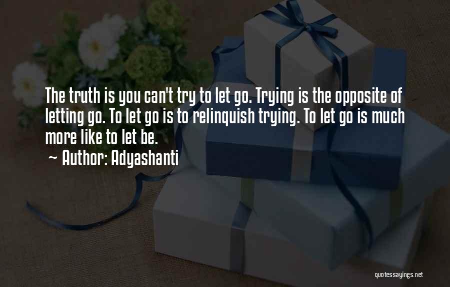 Can't Let You Go Quotes By Adyashanti