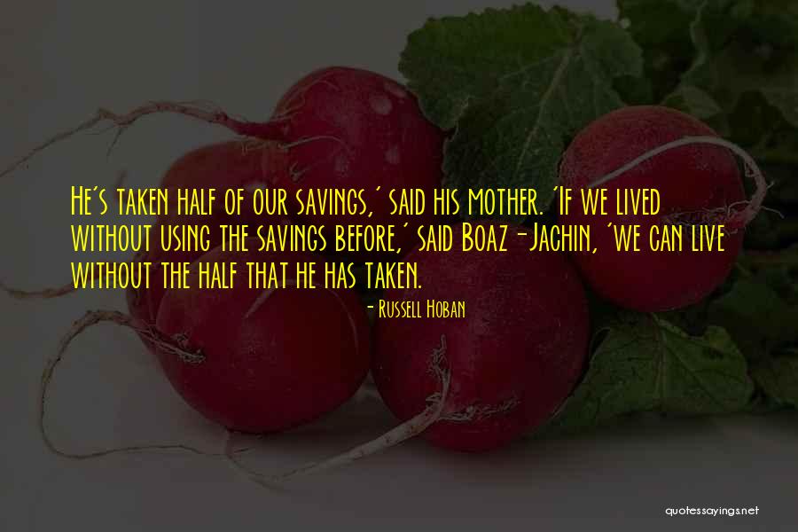 Can't Live Without Mother Quotes By Russell Hoban